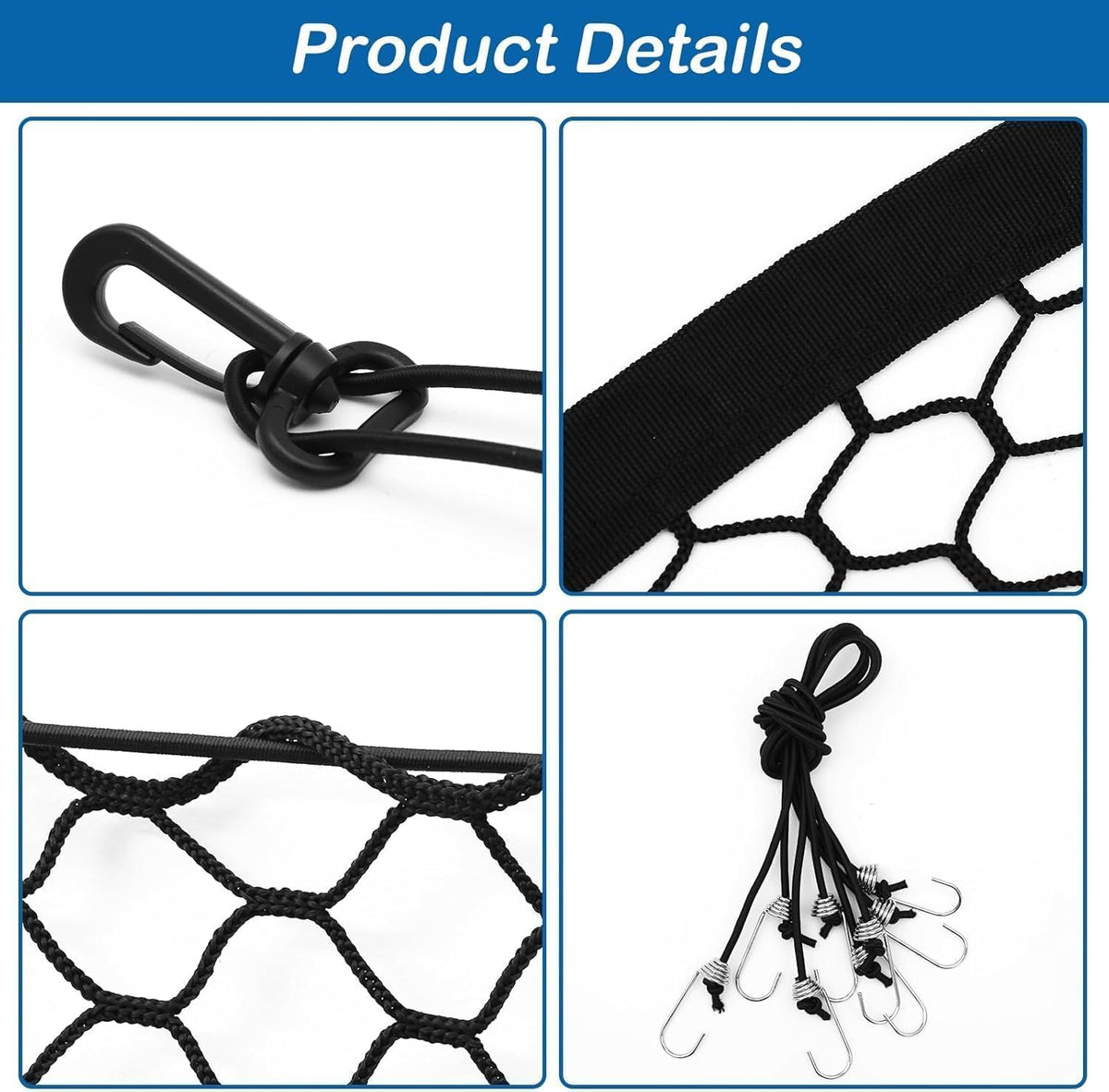 Dog Car Barrier Vehicle Pet Barrier Backseat Mesh Dog Car Divider Net - 47x35 Inch - image 3