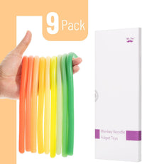 Mr. Pen, Monkey Noodle Fidget Toy, Colorful - Tropical Shades / 9 Pack - image 2