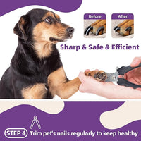 Dog Brush for Shedding, 7 PCS Dog Grooming Brush Kit Including Undercoat Rake, Slicker Brush, Dematting Comb, Nail Clipper, Bath Brush for Long & Short Haired Dogs, Cats - Purple