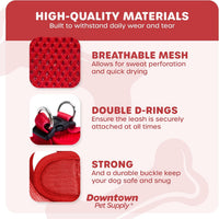 Downtown Pet Supply Step in Dog Harness for Teacup Dogs & Cats No Pull - Large / Red - image 4