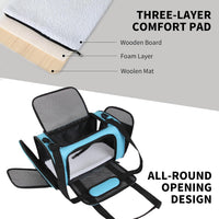 Cat Dog Carriers Soft-Sided - 17.0"L x 11.0"W x 11.0"H / blue - image 2
