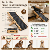 2026 Upgraded Small Dog Ramp for Couch Foldable - image 2