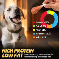 ASMPET Dog Treats Chews Rawhide Free Real Chicken Calcium Bone Snacks, Teeth Clean Breath Fresh Dog Training Treats