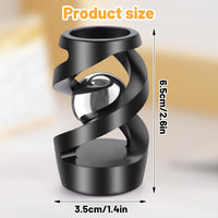 DOLASEV kinetic spinning desk toy in CNC machined metal, rose gold - view 11