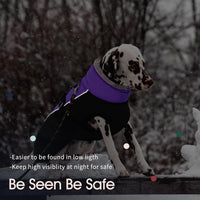 IECOii Extra Warm Reflective Dog Coat - XXXX-Large(Chest:37.4-53.1 in) / Purple - image 4