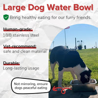 PEDAY 2.64 Gallon Extra Large Dog Water Bowl - 2.64 gallon / Silver Classic - image 2