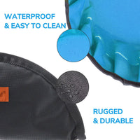 Collapsible Dog Travel Bowl - Blue and Green - image 4