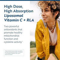 Researched Nutritionals C-RLA - Liposomal Vitamin C with R Lipoic Acid to Support Detox - Vegan & Soy-Free Vitamin C Liquid, Peppermint Flavor (10 Fl Oz)