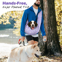 Pawaboo Small Dog Sling Carrier – Essentials for Dogs - P-Purple Daisy - image 3