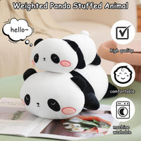 SQEQE Weighted Black Cat Plush - Panda / Large(23.6 Inch) - image 2