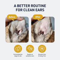 Veterinary Formula Clinical Care Ear Therapy Wipes, 100ct – Cat and Dog Ear Cleaner – Help Relieve Itchy Ears Quickly & Effectively Remove Dirt, Debris, and Foul Odor
