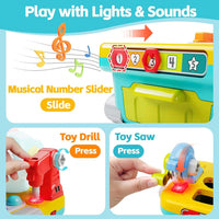 iPlay, iLearn Toddler Musical Workbench Toy, 1 Year Boy Gift - image 4
