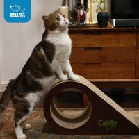 Catify Spin n' Scratch Cat Scratch Pad Refill, Round - Droplet - image 4