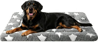 Dog Bed Mat,Reversible & Ultra Soft Kennel Pad-Machine Washable Pet Bed for Dogs & Cats-All-Weather - 35.0" L x 23.0" W x 1.5" Th / Gray