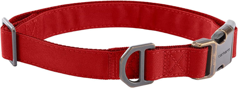 Carhartt Field Nylon Dog Collar Industry Red Medium – Essentials for Dogs - Industry Red / Large