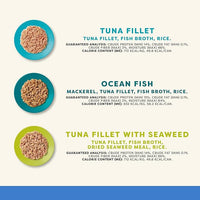 Applaws Natural Wet Cat Food in Broth, Limited Ingredient Canned Wet Cat Food, No Additives, Made with Natural Ingredients, Fish Selection in Broth (36 x 2.47oz Cans)