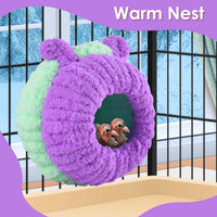 KATUMO Bird Nest, Small Sun Conure Breeding House Parrotlet Snuggle Hut Lovebird Bed for Conure - L (Lilac) - image 4