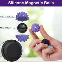 BUSOHA Silicone Magnetic Fidget Balls - Purple / 1.2 Inch - image 3