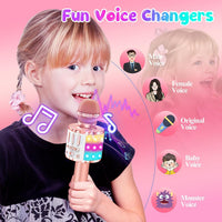 Karaoke Microphone Toys for Kids - Rose Gold - image 4