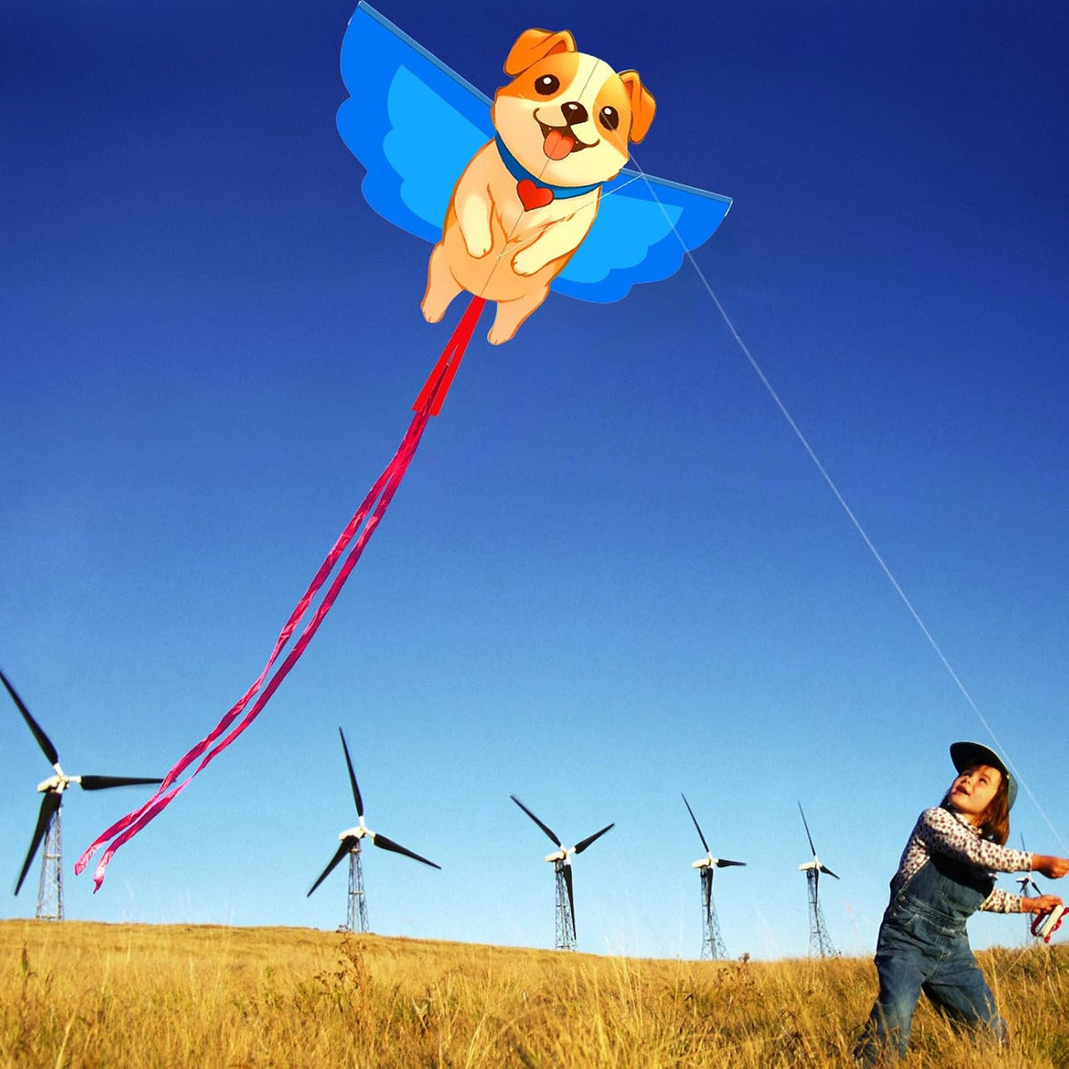 HENGDA KITE cartoon bee kite with yellow body, light wings and long tail - view 13