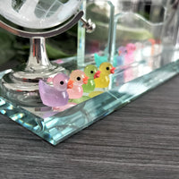 Cidinge 60 Pcs Mini Resin Ducks Luminous Tiny Ducks Miniature Duck - Mini Luminous Ducks - image 3