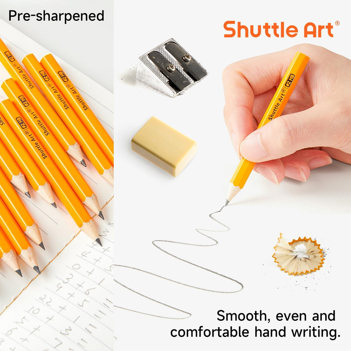Shuttle Art 360 Pack #2 HB Golf Pencils - Yellow / 360 - image 3