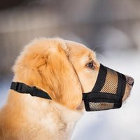 Dog Muzzle for Large Dogs, Air Mesh Muzzle for Large Sized Dog - Small / Breathable Mesh - image 2