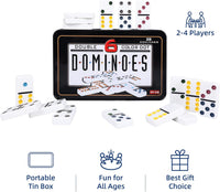 Offelec Double Six Dominoes Set - Double 6 Colored Dot Dominoes - image 4