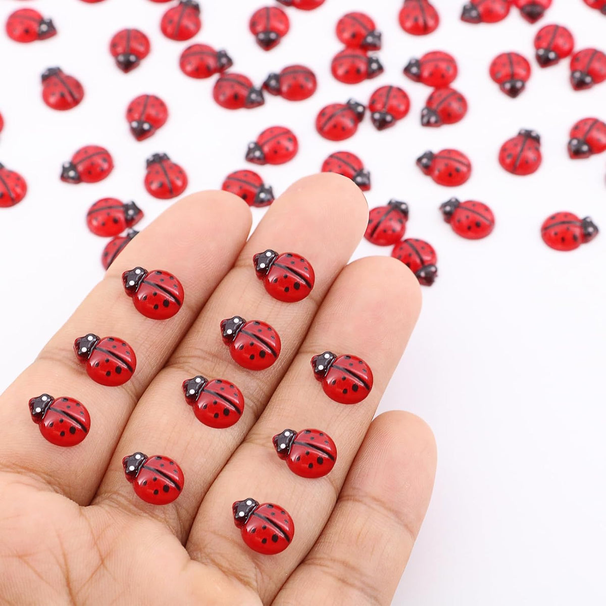 60Pcs Mini Resin Butterflies - 120pcs Mini Ladybugs - image 2