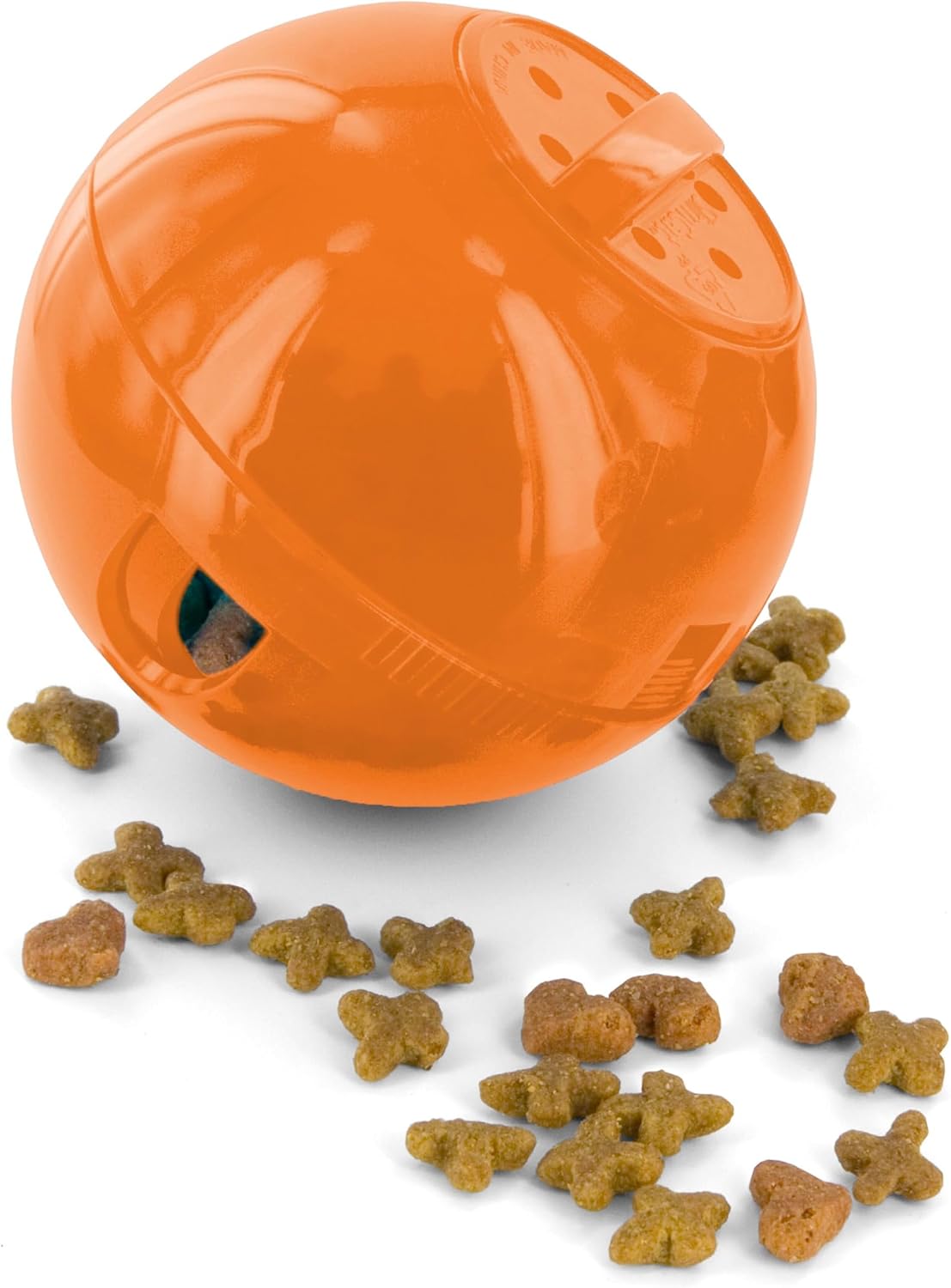 PetSafe Slimcat Feeder Ball Cat Toy - Orange / 1 Count (Pack of 6)
