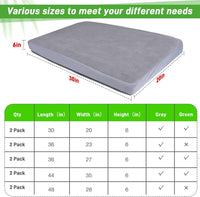 Dog Bed Covers Replacement Washable 100% Waterproof Soft Dog Bed - 30x20inch / Grey - image 3