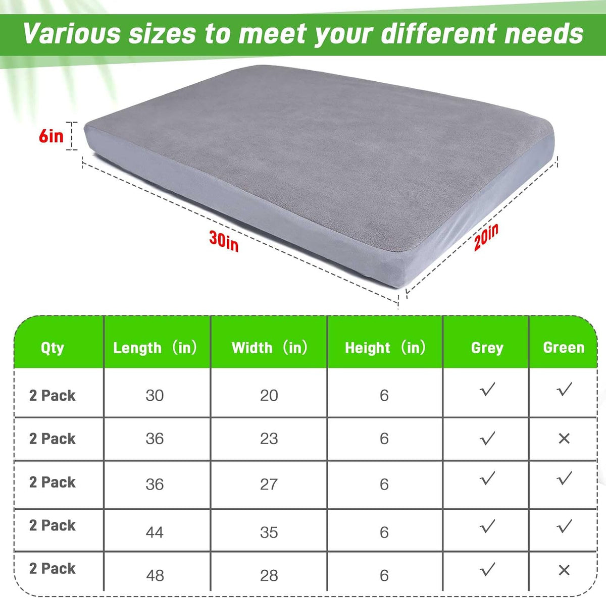 Dog Bed Covers Replacement Washable 100% Waterproof Soft Dog Bed - 30x20inch / Grey - image 3