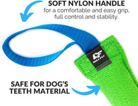 Bull Fit K9 Dog Bite Tug Toy with 2 Strong Handles - Green - image 2