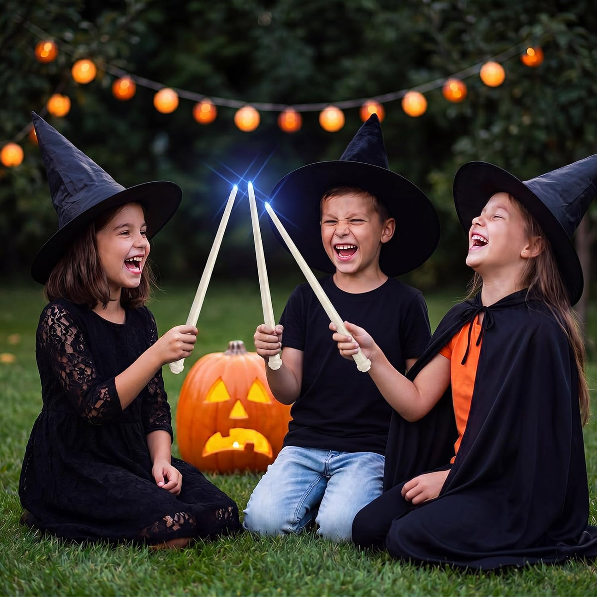 Skylety three light up magic wands in pink, purple and blue - view 40