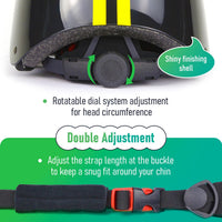 MOUNTALK Kids/Toddler Bike Helmet - Shiny Black Yellow / Small - image 2