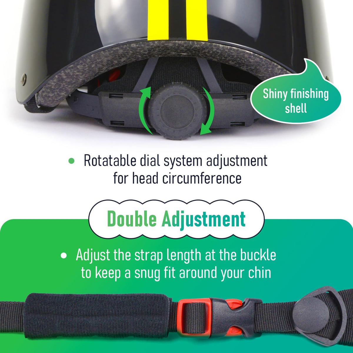 MOUNTALK Kids/Toddler Bike Helmet - Shiny Black Yellow / Small - image 2