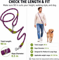Hands Free Dog Leash Crossbody Dog Running Leash Handsfree Pet Rope - Purple / For Single Dog - image 4