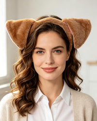 CHEU Puppy dog ears headband costume – Fun for Kids & Family - Brown - image 3