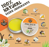 2 Pack Paw Balm 100% Natural Oil Aloe & Vanilla for Dog and Cat Paw Pad Balm Dog Nose Balm Paw Moisturizer Wax for Dog Pet Puppy Protect Dry Cracked Paw Foot Heals Restores Paw Elbows 3.5 Oz