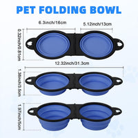 Collapsible Dog Bowls, Small Portable Travel Dog Bowls – Essentials for Dogs - Light Purple - image 3