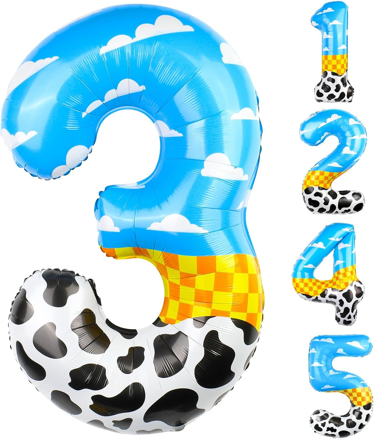 40 Inch Vibrant Spider-Themed Number Foil Balloons - Multicolor / 3