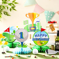 Moinchore 12 Diwali honeycomb table centerpieces with colorful 3D designs - view 36