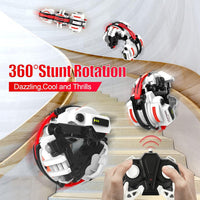 BAZADER 360° Stunt Remote Control Car with LED Lights – Fun for Kids & Family - Red - image 2