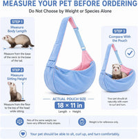 Cat Sling Carrier for Cats and Kittens - Blue-Large - image 3
