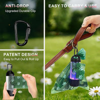 Dog Poop Bag Holder with Flashlight 7-Color - image 3