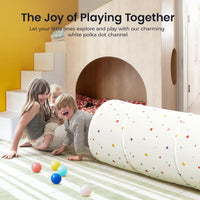 Tiny Land Kids Tunnel Toys with Storage Bag for Toddlers – Fun for Kids & Family - Colorful Polka Dots - image 4