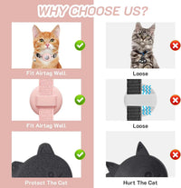 2 Pack Airtag Cat Collar Breakaway with Bell - Pink - image 3