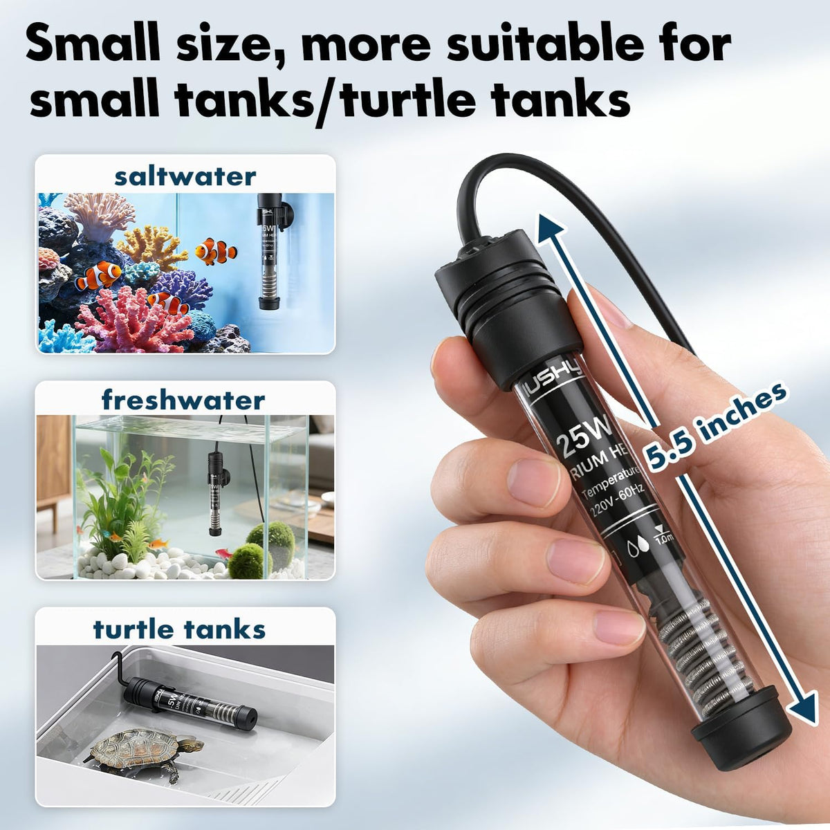 Orlushy Submersible Aquarium Heater - R25 - image 3