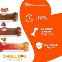 Nylabone Power Chew Basted Blast Dog Chew Toy - Pancakes & Sausage / X-Small - image 3