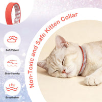 Rhinestone Cat Collar Breakaway, Bling Sparkly Diamond - Orange / 8"-12" Cats / Mini Dogs - image 2
